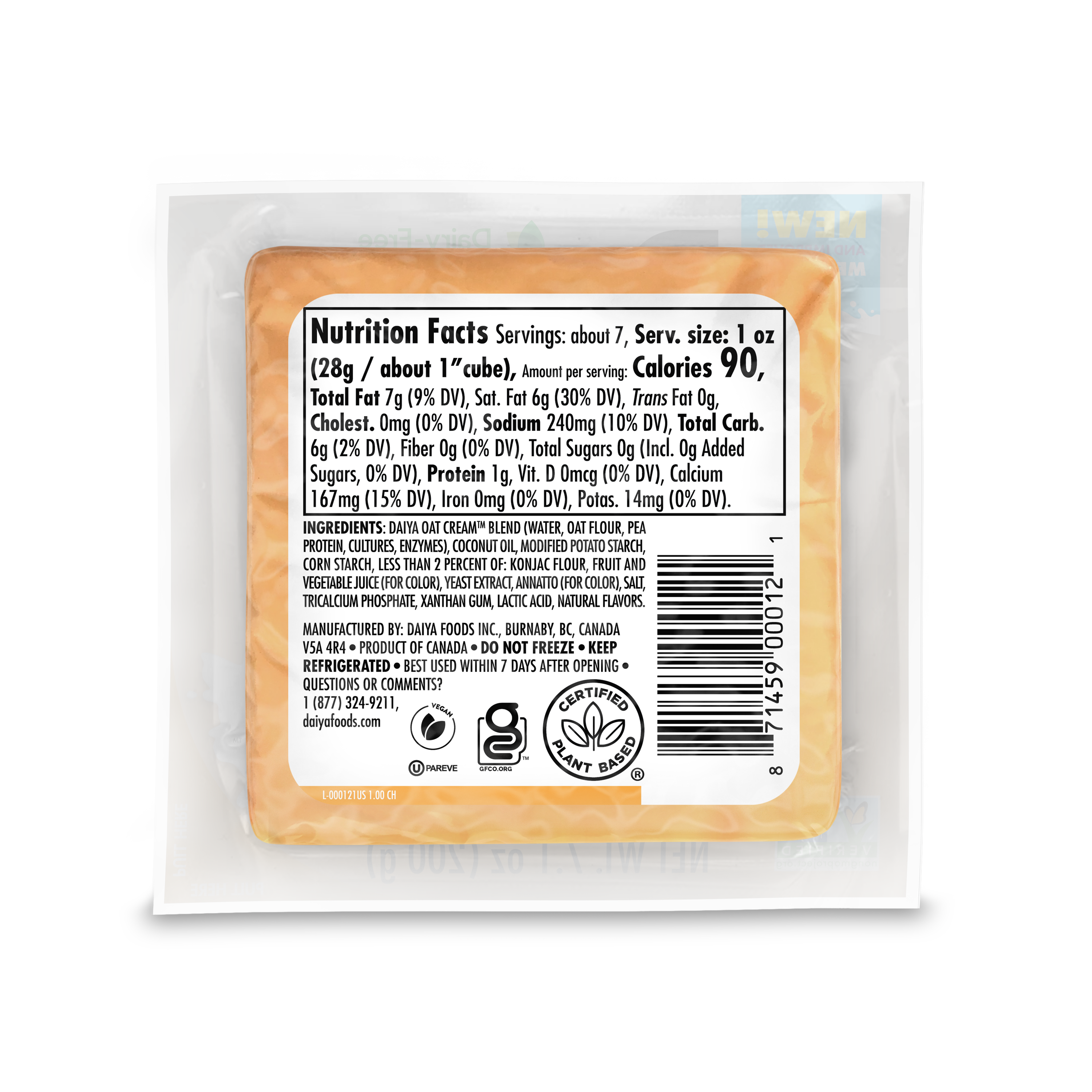 Dairy-Free Cheddar Block