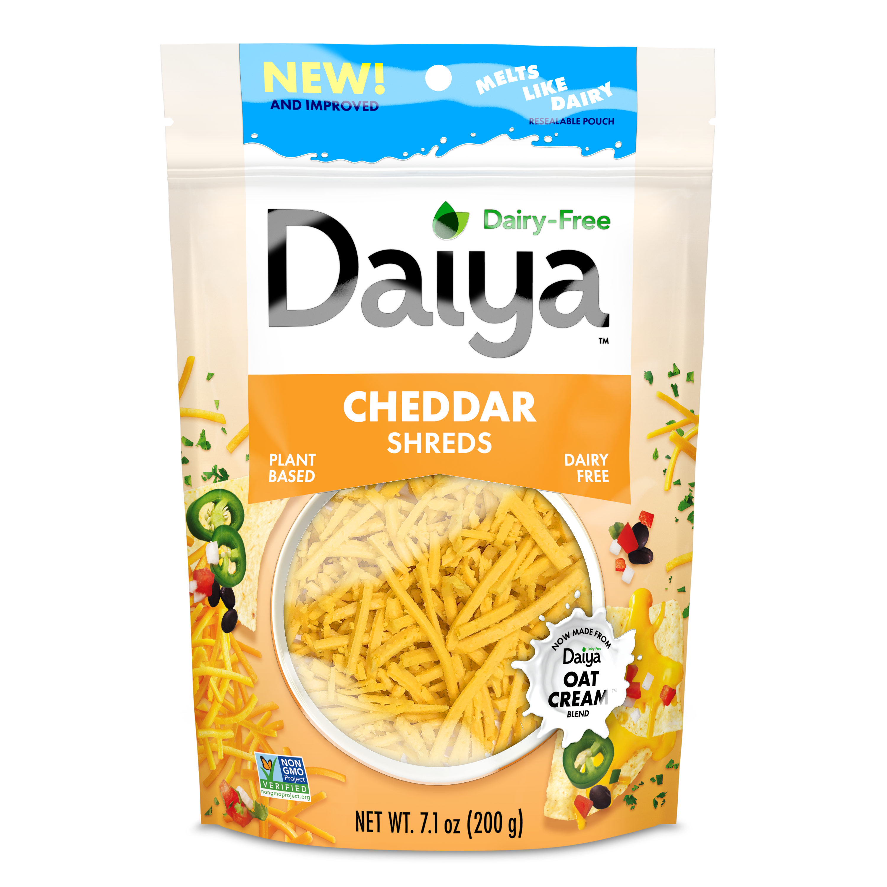 Daiya dairy free cheddar shreds